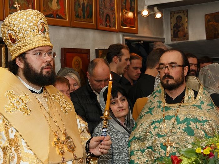 Протоиереем Виталий Бабушин на 20-летии прихода в Стокгольме