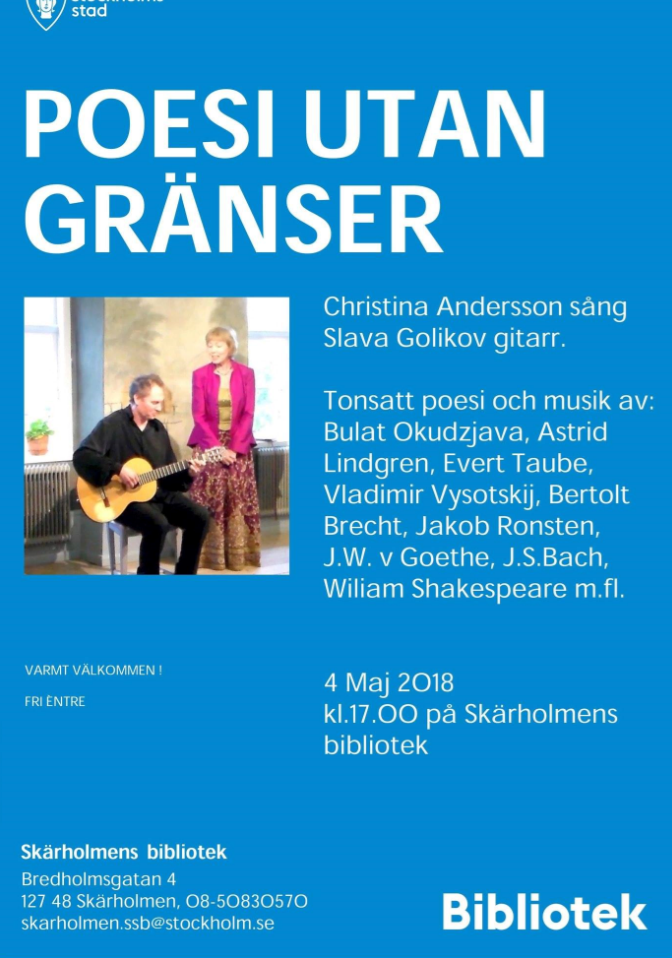 Konsert “Poesi utan gränser”